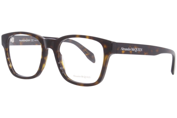  Alexander McQueen AM0356O Eyeglasses Men's Full Rim Rectangle Shape 