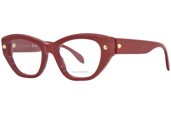  Alexander McQueen AM0410O Eyeglasses Women's Full Rim Cat Eye 