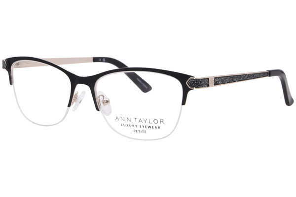  Ann Taylor ATP012 Eyeglasses Women's Petite Semi Rim Cat Eye 