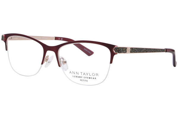 Ann Taylor ATP012 Eyeglasses Women's Petite Semi Rim Cat Eye