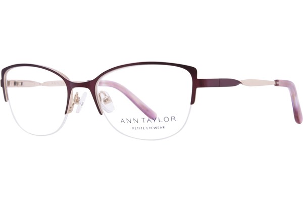  Ann Taylor ATP712 Eyeglasses Women's Semi Rim Oval Shape 