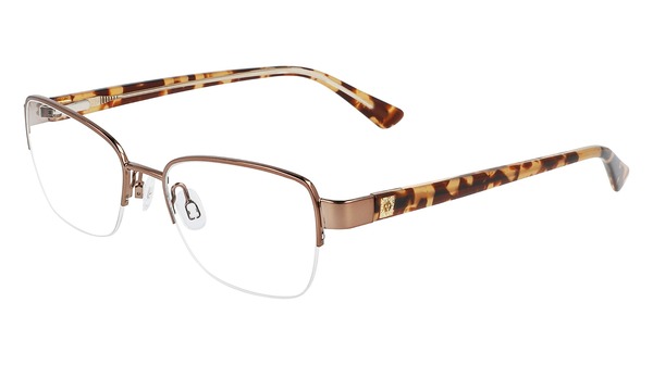 Anne Klein AK5093 Eyeglasses Women's Semi Rim Rectangle Shape