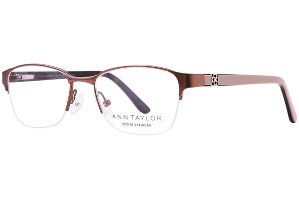 Ann Taylor ATP701 Eyeglasses Women's Petite Semi Rim Rectangle Shape