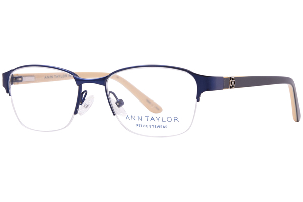 Ann Taylor ATP701 Eyeglasses Women's Petite Semi Rim Rectangle Shape