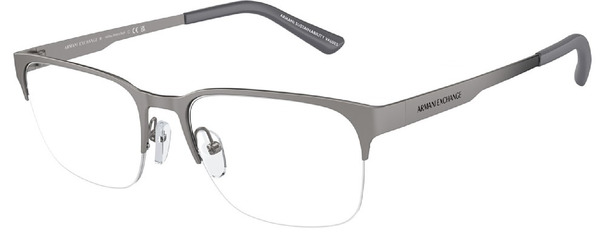 Armani Exchange AX1060 Eyeglasses Men's Semi Rim Rectangle Shape