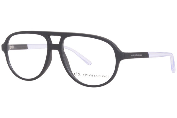  Armani Exchange AX3090 Eyeglasses Men's Full Rim Pilot 