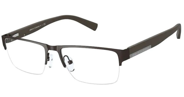  Armani Exchange AX1018 Eyeglasses Frame Men's Semi-Rim Rectangular 