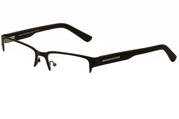 Armani Exchange Men's Eyeglasses AX1014 AX/1014 Half Rim Optical Frame |  