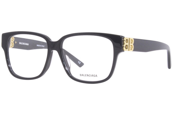  Balenciaga BB0104O Eyeglasses Women's Full Rim Square Shape 