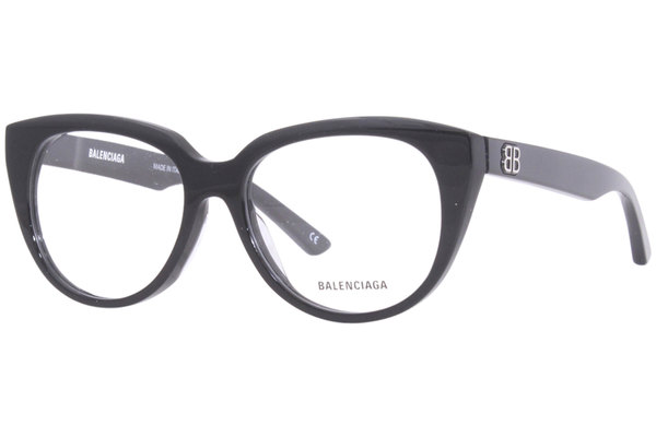  Balenciaga BB0131O Eyeglasses Women's Full Rim Round Shape 