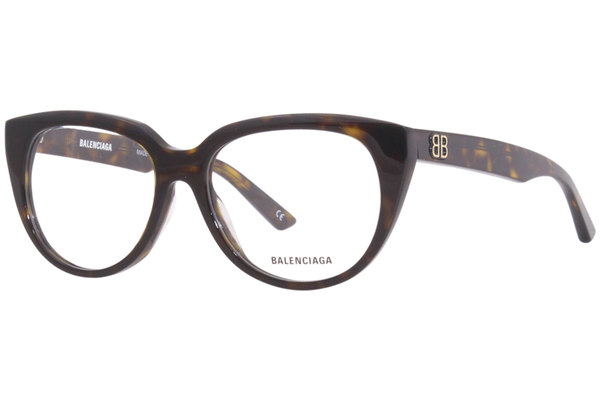  Balenciaga BB0131O Eyeglasses Women's Full Rim Round Shape 