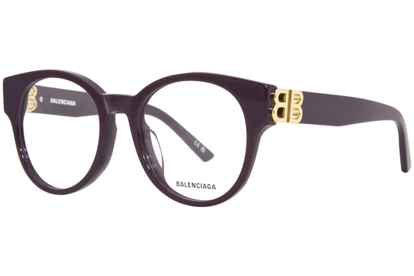  Balenciaga BB0173O Eyeglasses Women's Full Rim Round Shape 