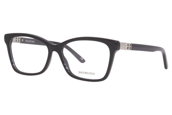  Balenciaga BB0186O Eyeglasses Women's Full Rim Rectangle Shape 