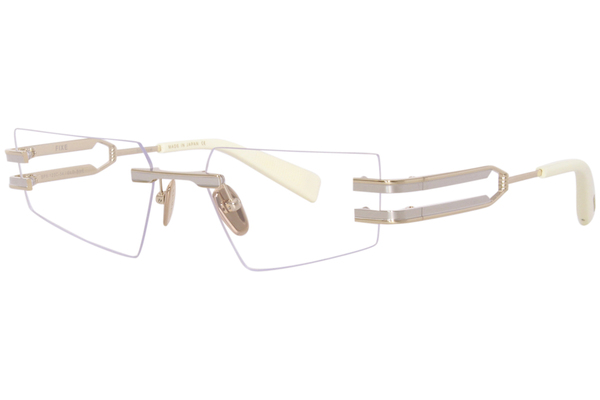  Balmain Fixe Eyeglasses Rimless Rectangle Shape 