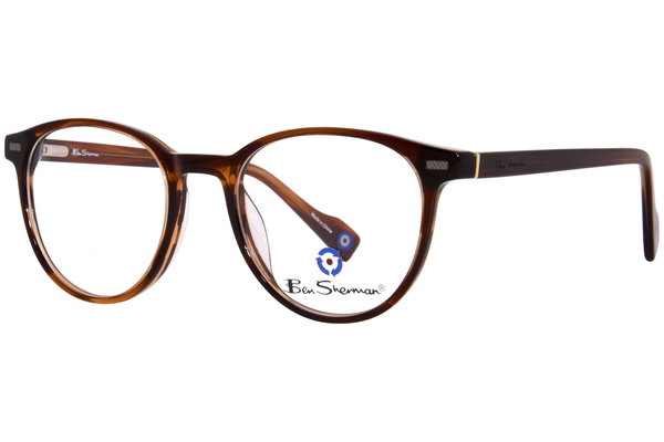  Ben Sherman York Eyeglasses Men's Full Rim Oval Shape 