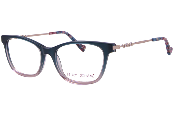 Betsey Johnson Classy-Lady Eyeglasses Women's Full Rim Rectangle Shape