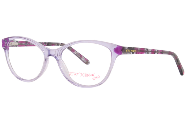 Betsey Johnson Eye Heart U Eyeglasses Girl's Full Rim Oval Shape