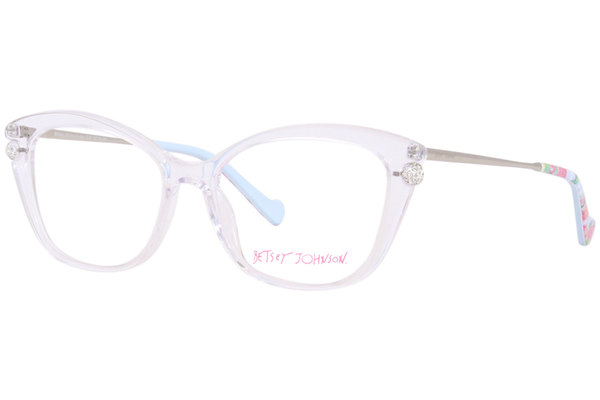  Betsey Johnson Hunny Eyeglasses Women's Full Rim Square Shape 