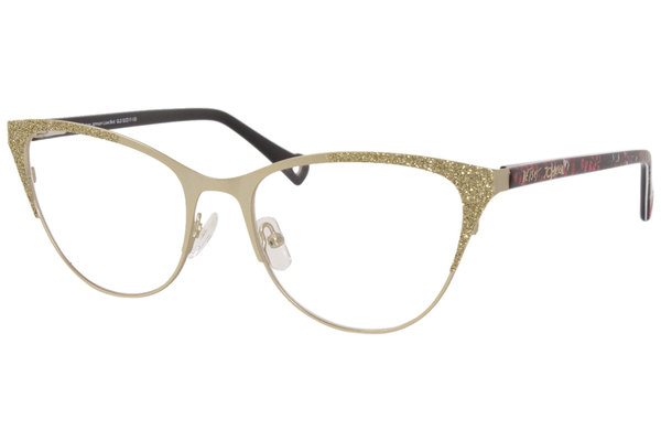  Betsey Johnson Love-Bird Eyeglasses Women's Full Rim Optical Frame 