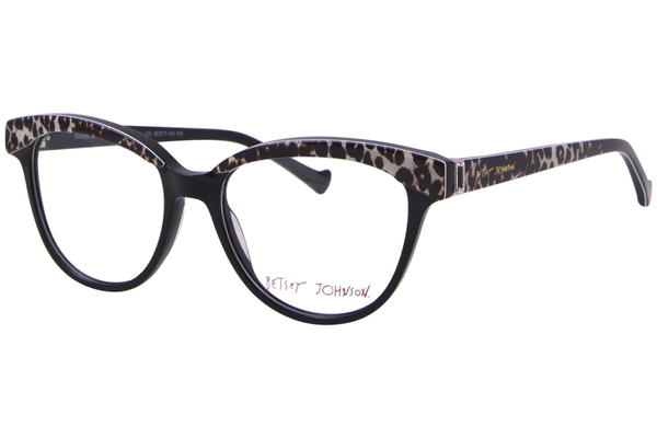  Betsey Johnson Made-You-Look Eyeglasses Women's Full Rim Cat Eye 