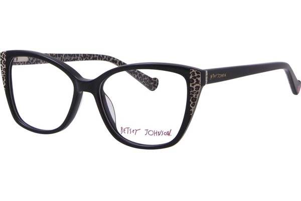  Betsey Johnson Risque Eyeglasses Women's Full Rim Cat Eye 