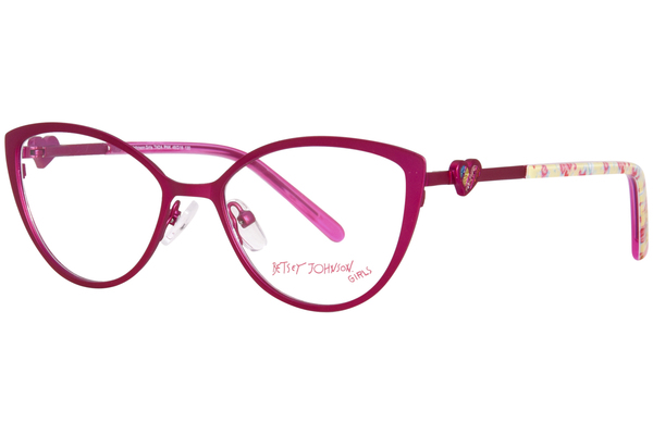  Betsey Johnson Tada Eyeglasses Youth Kids Girl's Full Rim Cat Eye 