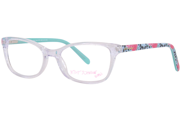  Betsey Johnson Wink Eyeglasses Girl's Full Rim Rectangle Shape 