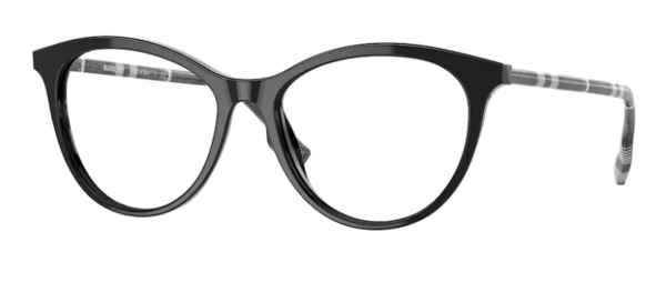 Burberry Aiden BE2325 4007 Eyeglasses Women's Black Full Rim Cat Eye 53 ...