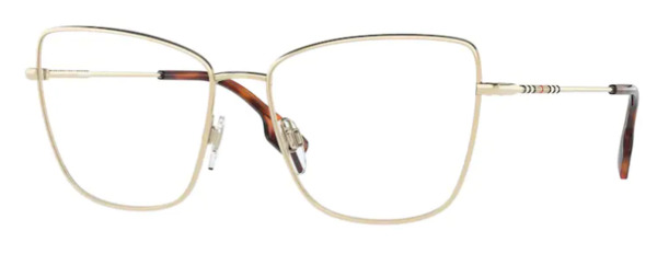 Burberry Bea BE1367 1337 Eyeglasses Women's Rose Gold Full Rim Cat Eye 53mm  | EyeSpecs.com