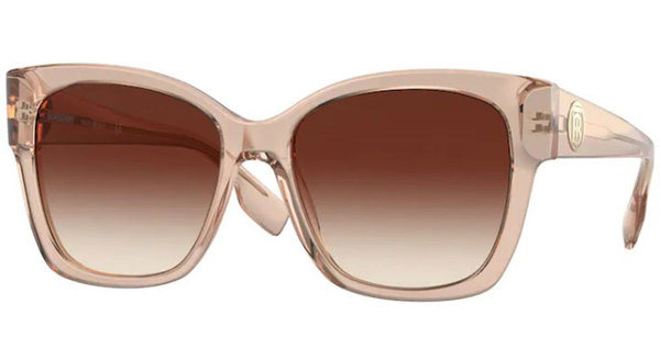 Burberry Ruth BE4345 335813 Sunglasses Women's Peach/Brown Gradient 54 ...