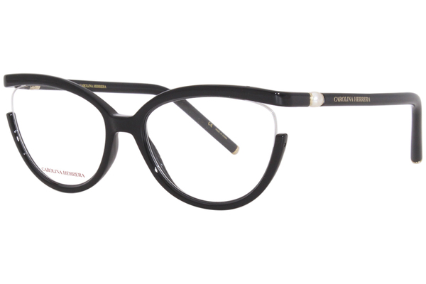 Carolina Herrera CH/0005 Eyeglasses Women's Semi Rim Oval Shape