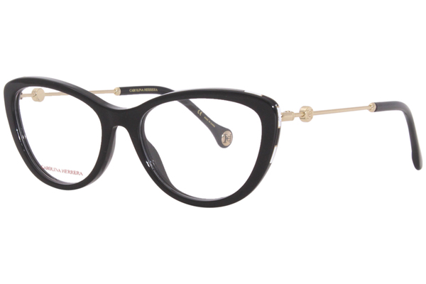  Carolina Herrera CH/0021 Eyeglasses Women's Full Rim Cat Eye 