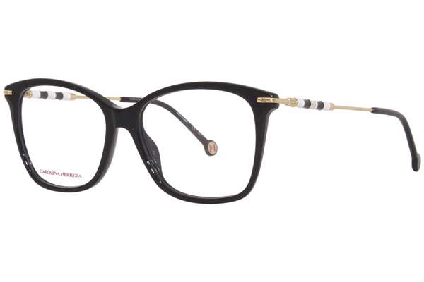 Carolina Herrera CH/0042 807 Eyeglasses Women's Black Full Rim 54-16 ...