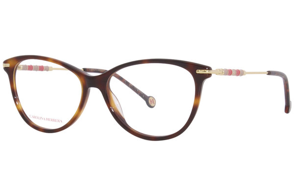  Carolina Herrera CH/0043 Eyeglasses Women's Full Rim Cat Eye 