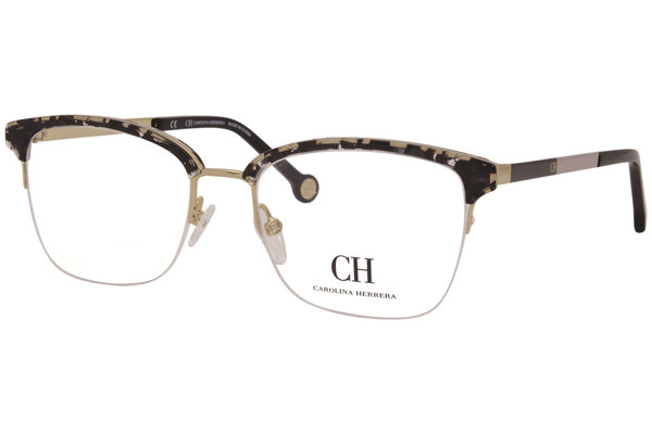  Carolina Herrera VHE138K Eyeglasses Women's Half Rim Cat Eye Optical Frame 