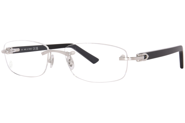  Cartier Core Range CT0048O Eyeglasses Rimless Rectangle Shape 