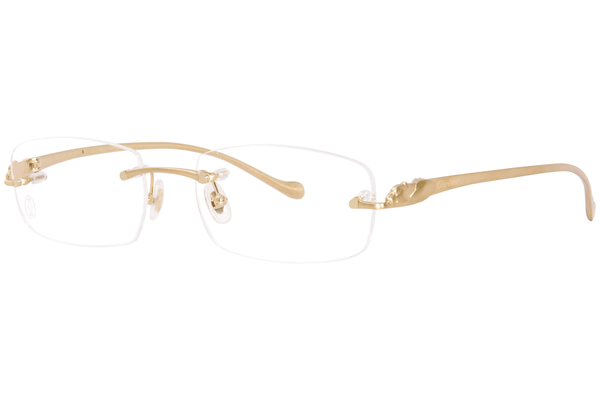  Cartier Core Range CT0061O Eyeglasses Rimless Rectangle Shape 