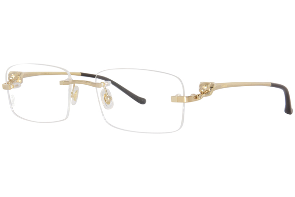  Cartier Core Range CT0281O Eyeglasses Rimless Rectangle Shape 