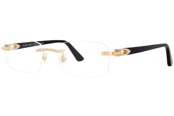  Cartier Core Range CT0287O Eyeglasses Rimless Rectangle Shape 