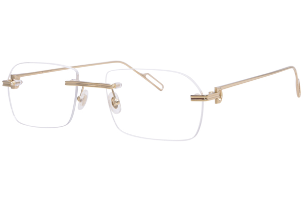 Cartier CT0162O Eyeglasses Rimless Rectangle Shape