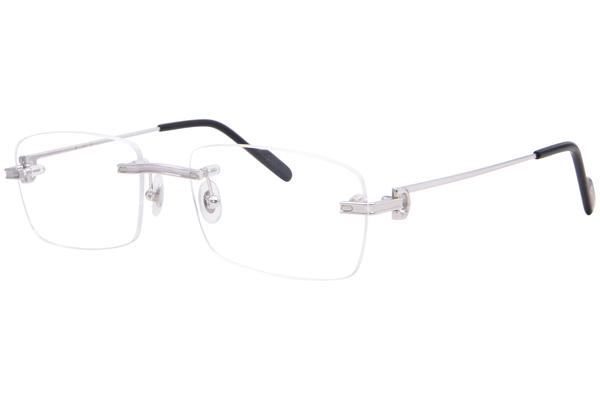 Cartier CT0259O Eyeglasses Men's Rimless Rectangle Shape