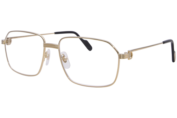  Cartier CT0445O Eyeglasses Men's Full Rim Rectangle Shape 