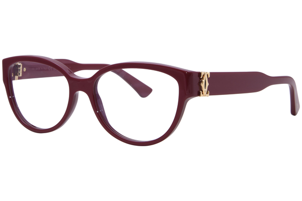 Cartier CT0450O Eyeglasses Women's Full Rim Cat Eye