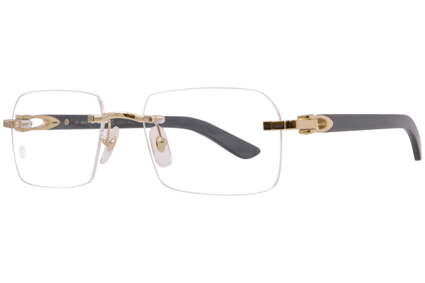  Cartier Exception CT0453O Eyeglasses Rimless Rectangle Shape 