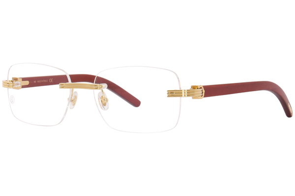 Cartier Exception CT0286O Eyeglasses Rimless Rectangle Shape