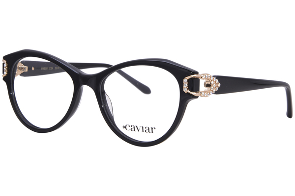  Caviar M4909 Eyeglasses Women's Full Rim Cat Eye w/Crystals 