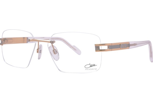  Cazal 7103 Eyeglasses Men's Rimless Rectangle Shape 