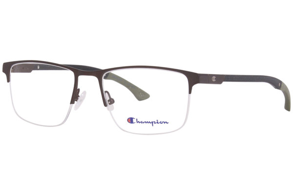  Champion Assist Eyeglasses Men's Semi Rim Rectangle Shape Tri-Flex 