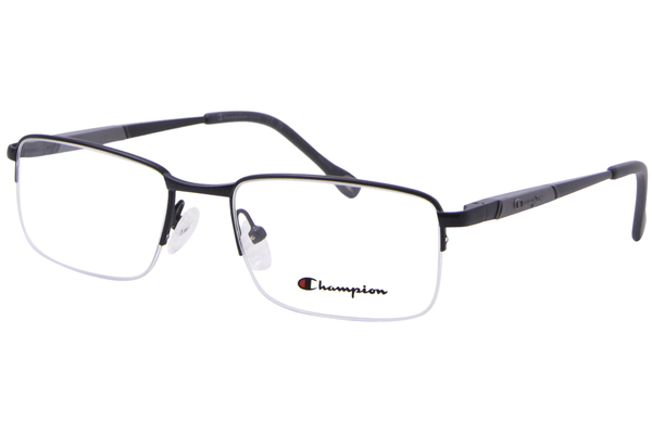  Champion CU1016 Eyeglasses Men's Semi Rim Rectangle Shape 