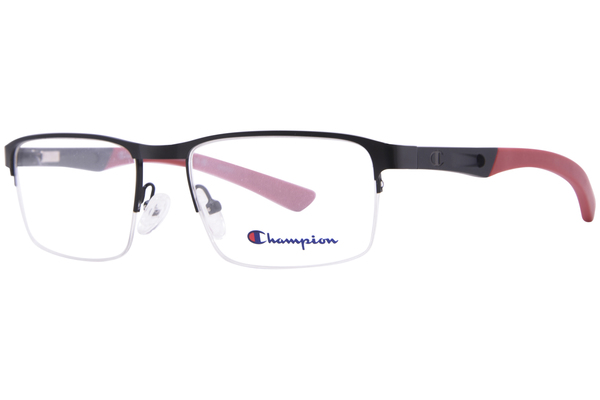  Champion Make200 Eyeglasses Men's Semi Rim Rectangle Shape 